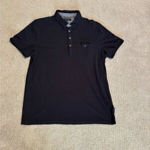Ted Baker navy polo, size 5 (XL)